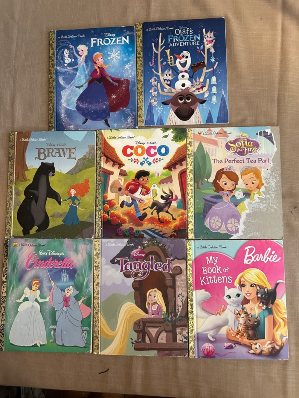 EUC Disney Kids Book Bundle - Assorted Titles Little Golden Books